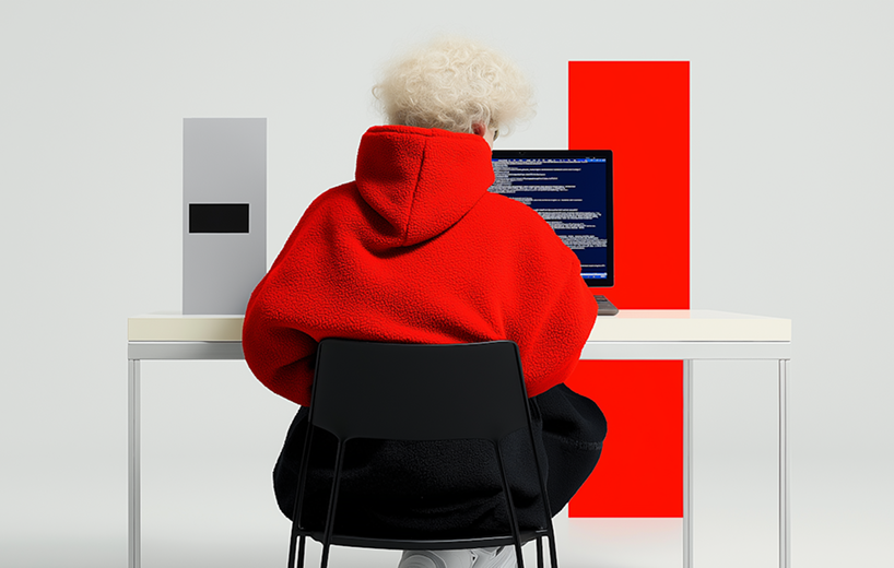 Person analyzing financial data on multiple monitors, representing banking operations